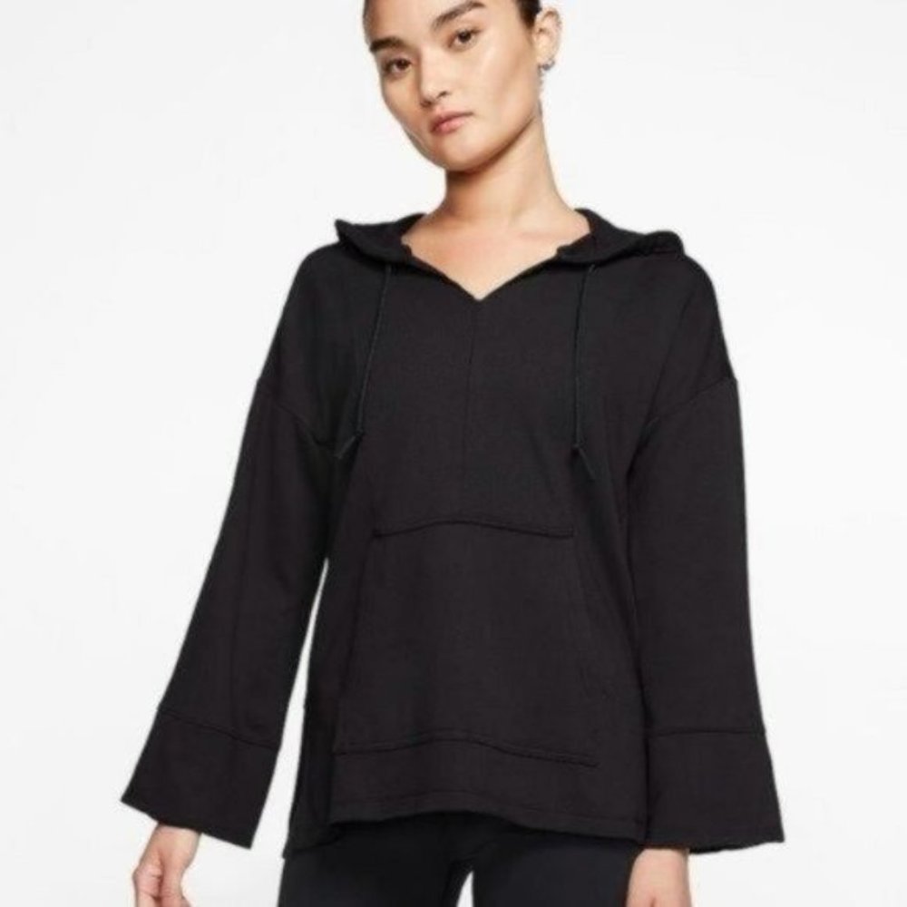 Nike Yoga Hoodie Luxe Top Black Women Size Medium New